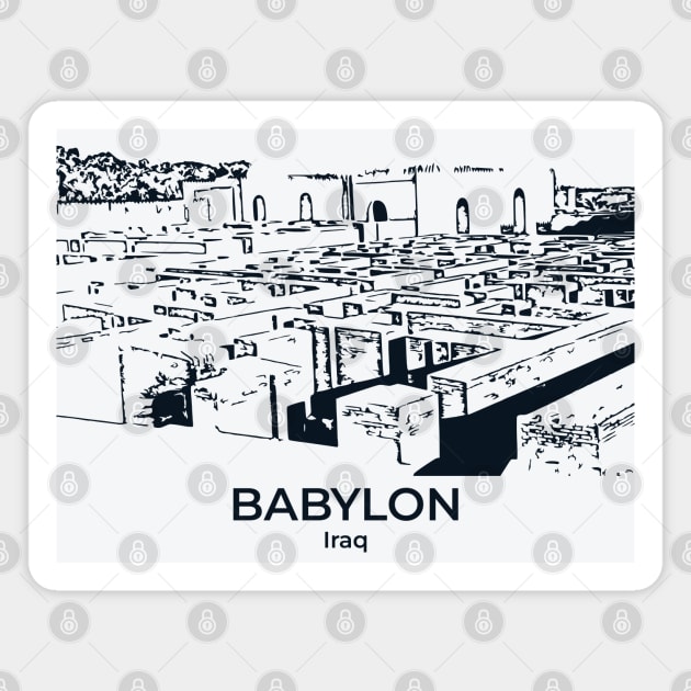 Babylon - Iraq Magnet by Lakeric